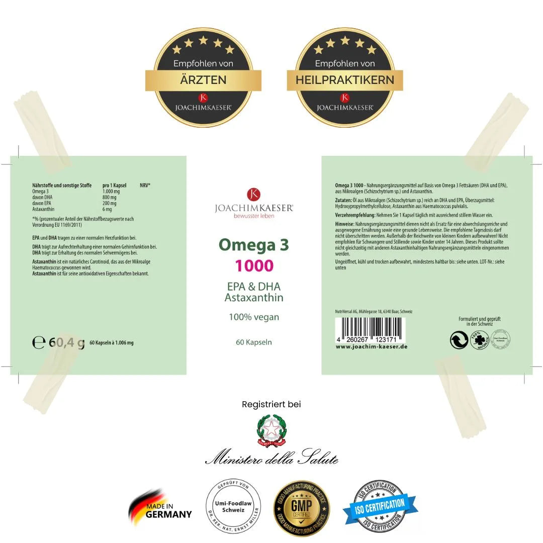 Omega 3 1000 mit Astaxanthin